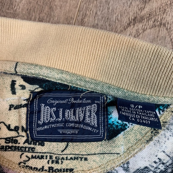 Jos.J. Oliver Mens Hawaiian Polo island Cafe Catalina  Size S Cotton Golf Shirt - Picture 5 of 9